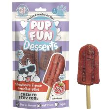 Pup Ice Smoothie Lollies 2pk 60gr Morango Pup Ice Smoothie Lollies 2pk 60gr Morango